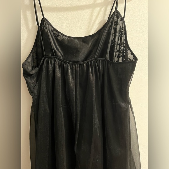 Vintage VANITY FAIR Sheer Overlay Spaghetti Straps Negligee Nightie Party Dress - Picture 5 of 13